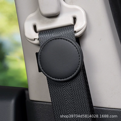 Seat belt shoulder pad — Tesla Model3/Modely/Models Car Seat - no-logo-round-limiter-noble-black-single