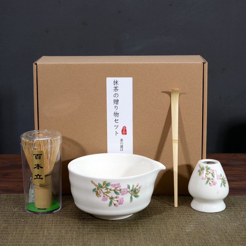 Japonés Matcha tazón Matcha túnica canción té herramientas de pedido taza de té de cerámica taza de té mezclador Matcha cepillo taza de té