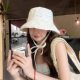 Japanese Striped Fisherman Hat Women's Spring and Summer College Style All-match Sun Protection Sun Hat for Showing Face Small Outdoor Travel Basin Hat