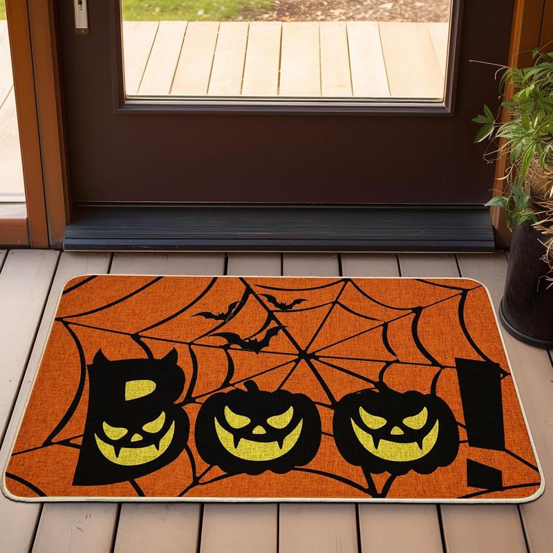 ハロウィンフロアマット、玄関ドアマット、浴室吸水性フットマット、ホリデーデコレーションマット、TEMUドロップシッピング|undefined