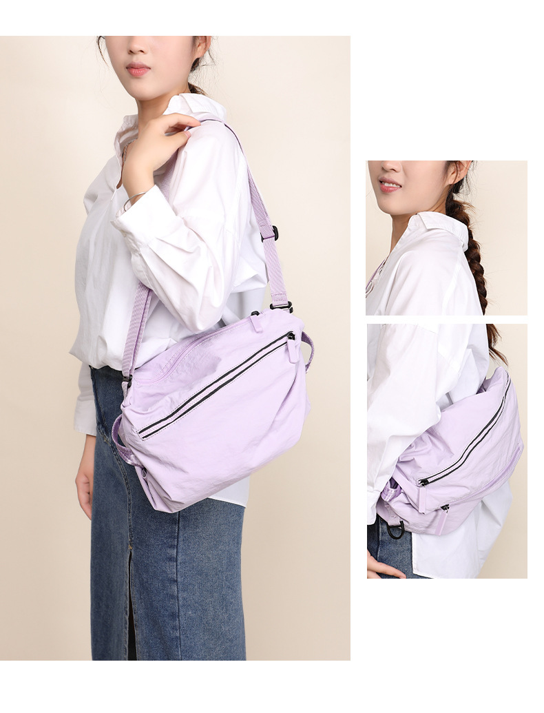 Nieuwe nylon crossbody multifunctionele fitnesstas met grote capaciteit borsttas voor mannen en vrouwen met rugzakken_voghion.com