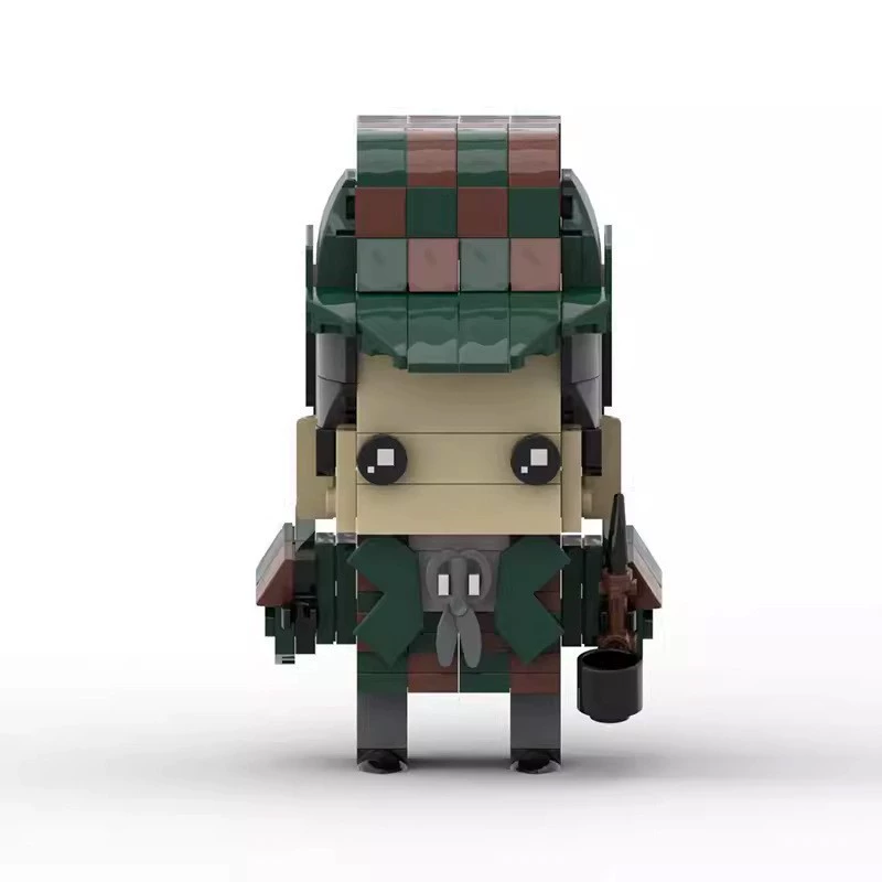 Creative doll DIY assembly MOC compatible LEGO building blocks Sherlock Watson children's model brick gift