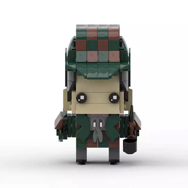 Creative doll DIY assembly MOC compatible LEGO building blocks Sherlock Watson children's model brick gift