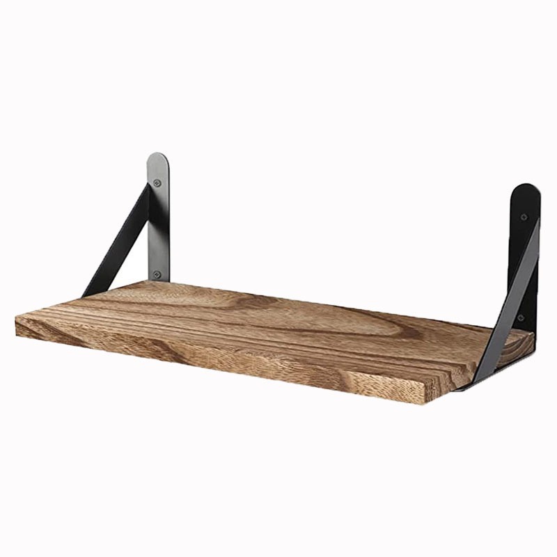 Estante de almacenamiento en la pared Estante de almacenamiento de baño Estante de almacenamiento de madera maciza Estante de almacenamiento de pared Estante de almacenamiento de dormitorio Estante de almacenamiento decorativo simple Estante de almacenamiento image 6