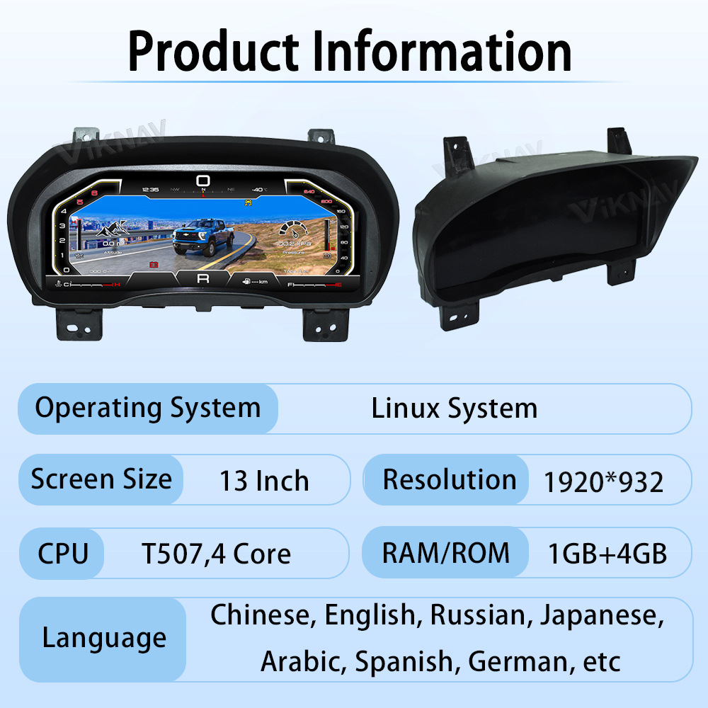 Suitable for Chevrolet Silverado GMC SIERRA14-18 models 13inch HD LCD instrument modification
