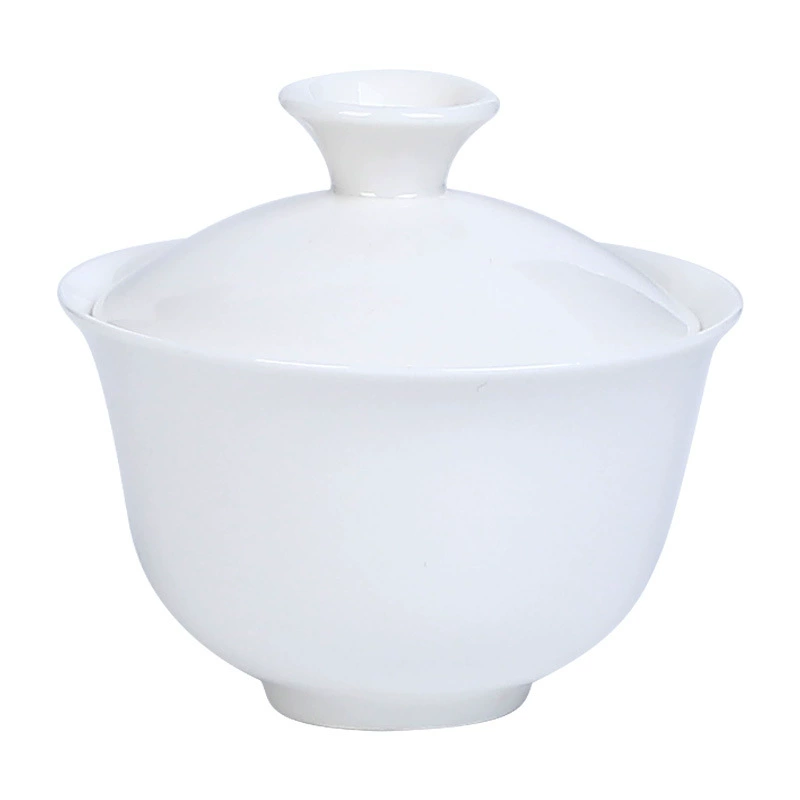 Chaozhou Sancai миска, чайная чашка, кунг-фу чайный набор, белый фарфор, подарок для открытия бизнеса