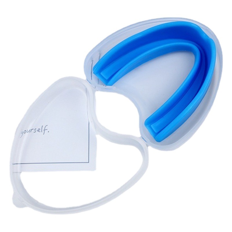 Adultos Eva diente vaina taekwondo protección dental tirantes al aire libre baloncesto deportes protección dental PP melocotón corazón caja de embalaje