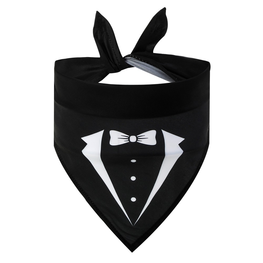 TANPOPO bufandas para mascotas toallas triangulares de poliéster impresión toallas de saliva para perros fiesta ropa de mascotas