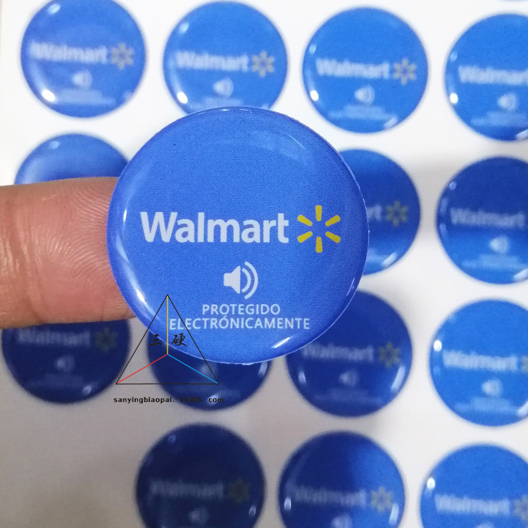 UV机印刷 高透亮 耐黄变 PU胶水晶滴胶不干胶贴纸定制