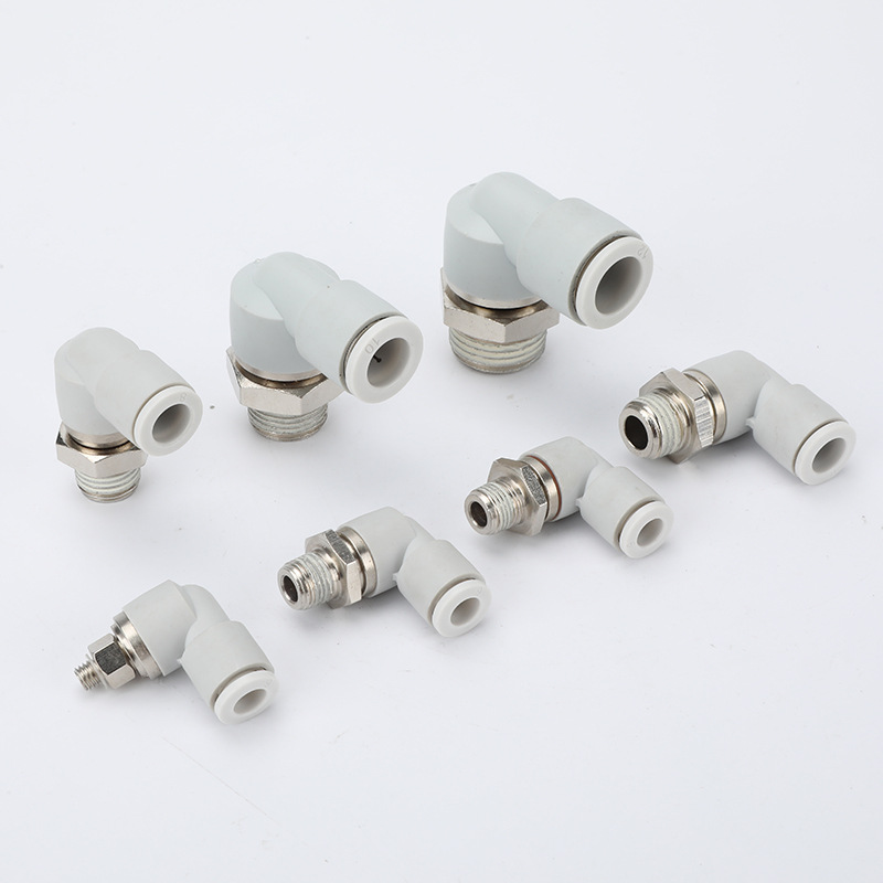 SMC�͸�����ת��ͨKXL/KXH04-M5 360������ֱ�Ǹ�����ת���ܽ�ͷ