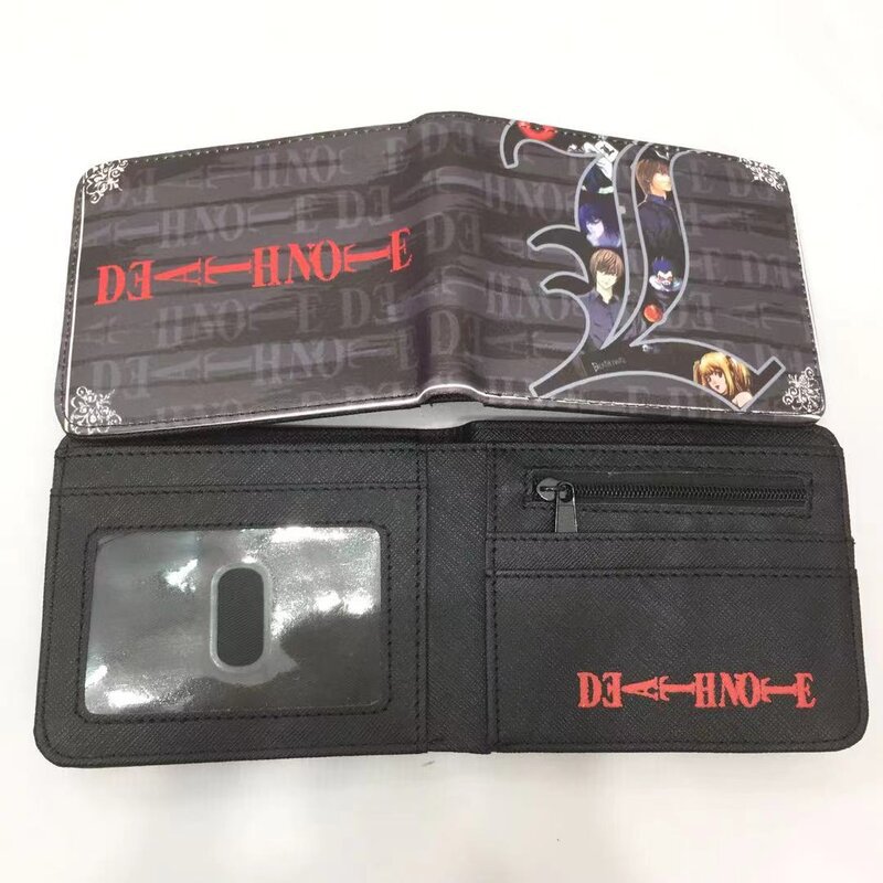 Death Note L noche Shenyue mi Haisha juego de dibujos animados billetera periférica corto horizontal monedero estudiante titular la tarjeta