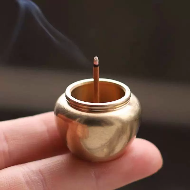 Мини-винная банка из чистой меди маленький держатель для благовоний курильница портативная катушка для благовоний медный держатель для благовоний