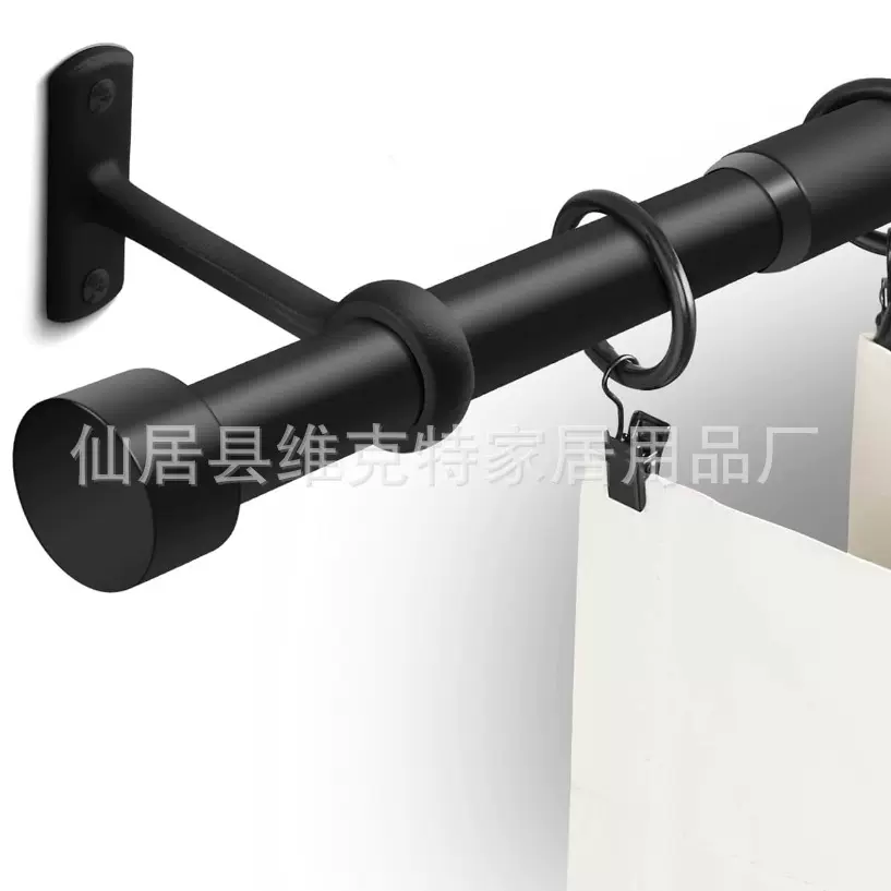 跨境厂价直销亚马逊TEMU拼接螺纹对接22/25mm独立包装伸缩窗帘杆