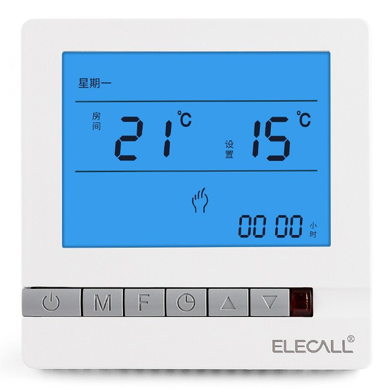 Ilaike EK8805HD-W-16 Floor Heating Wall-mounted Furnace Temperature Control Adjustable Temperature Control Panel Without External Line