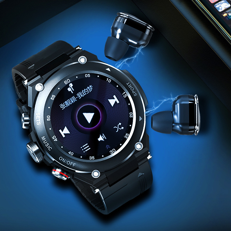 New T92 Sports smart bracelet Bluetooth headset call smart watch waterproof MP3 music player full touch screen