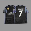 16-17 UCL Champions Real Madrid Third Away #7 C. Ronaldo + Patch + Chest Badge