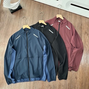 outdoor quick drying clothes! Spring Men's Running Sports Long Sleeve Top Comfortable Breathable Lightweight Sunscreen Jacket Coat