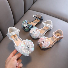 2024 Spring New Lady and Girl Princess Girls Baby Princess Single Shoes Leather Shoes Dance Performance Shoes