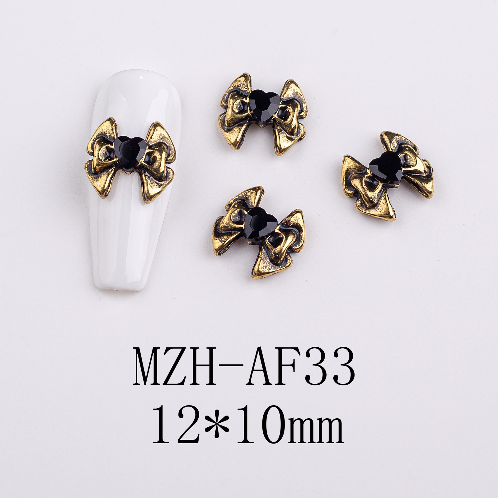 10g Weight Nail Decoration Accessories Nail Supplies 1 Piece Quantity Alloy Material Halloween Festival Heart Shape Pattern Retro, Simple Style Style Halloween Retro Simple Style Heart Shape Alloy Nail Decoration Accessories 1 Piece 14