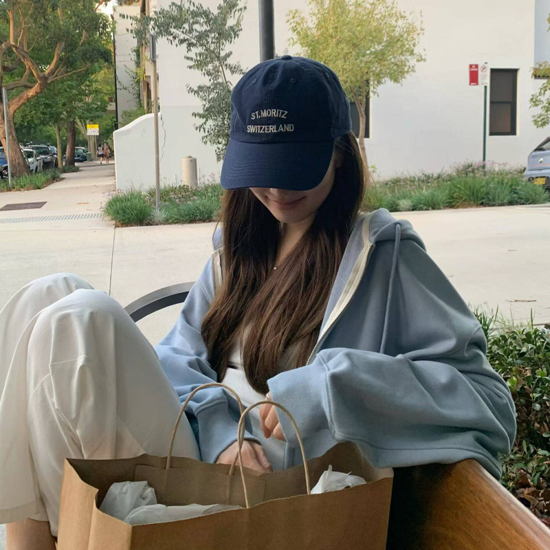 In-Stock 2026 Spring New Korean Dongdaemun O*Unce Versatile Casual Pants Loose Hooded Drawstring Sweatshirt In-Stock 2026 Spring New Korean Dongdaemun O*Unce Versatile Casual Pants Loose Hooded Drawstring Sweatshirt