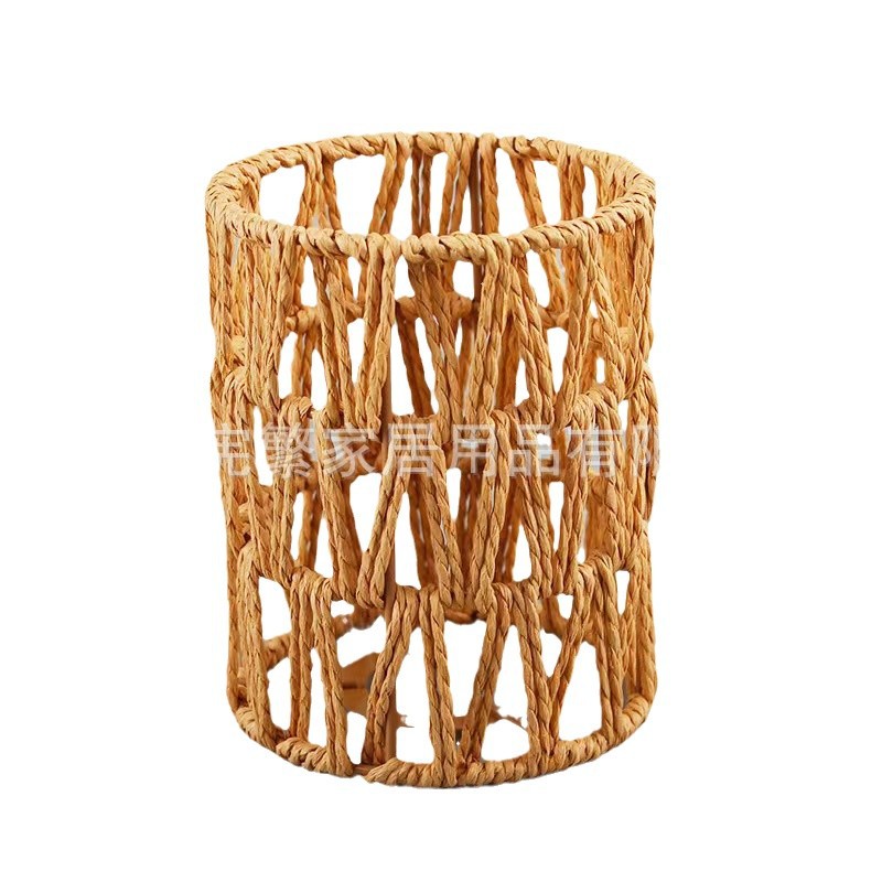 Decoración de la casa accesorios de lámpara de lámpara de mesa lámpara de escritorio universal E27 cuerda de papel trenzada cuerda de lámpara de mano