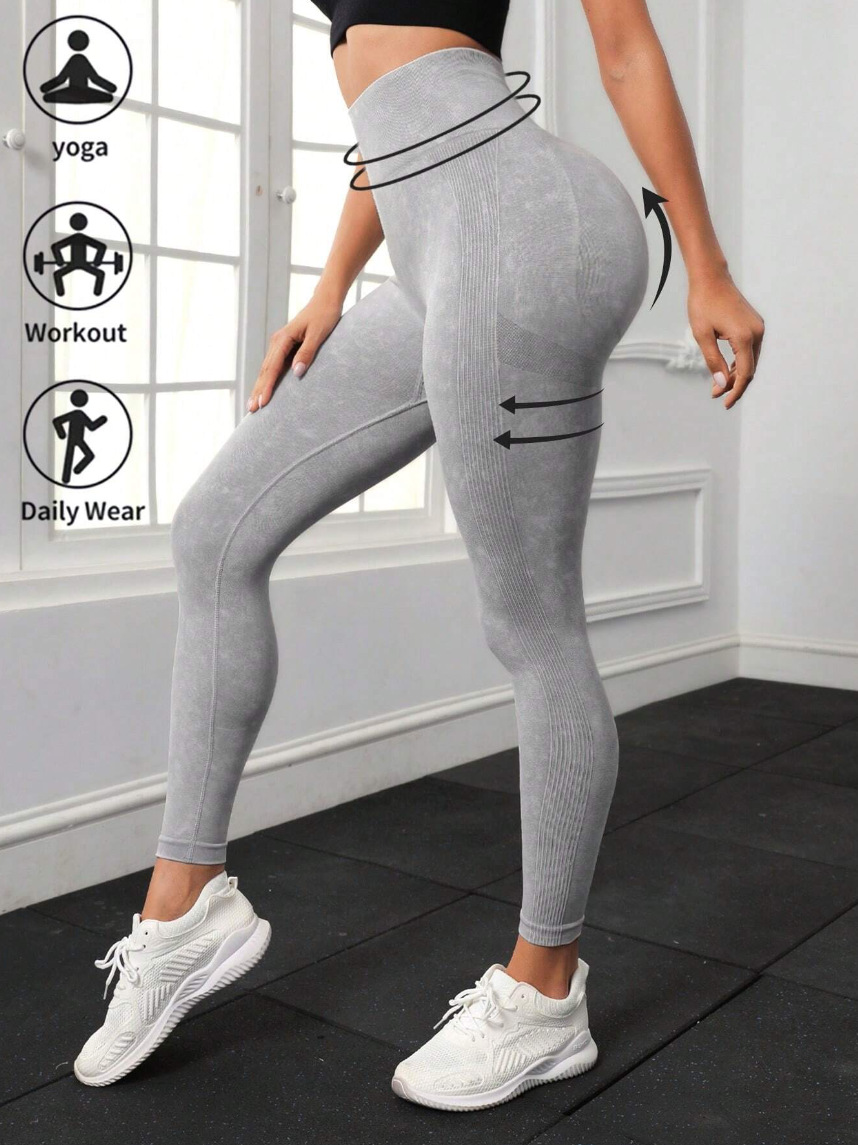 Damen Kleidung Wash Butt Lifting Scrunch Washed Nahtlose Yoga Pfirsich Hüftstrumpfhose_voghion.com