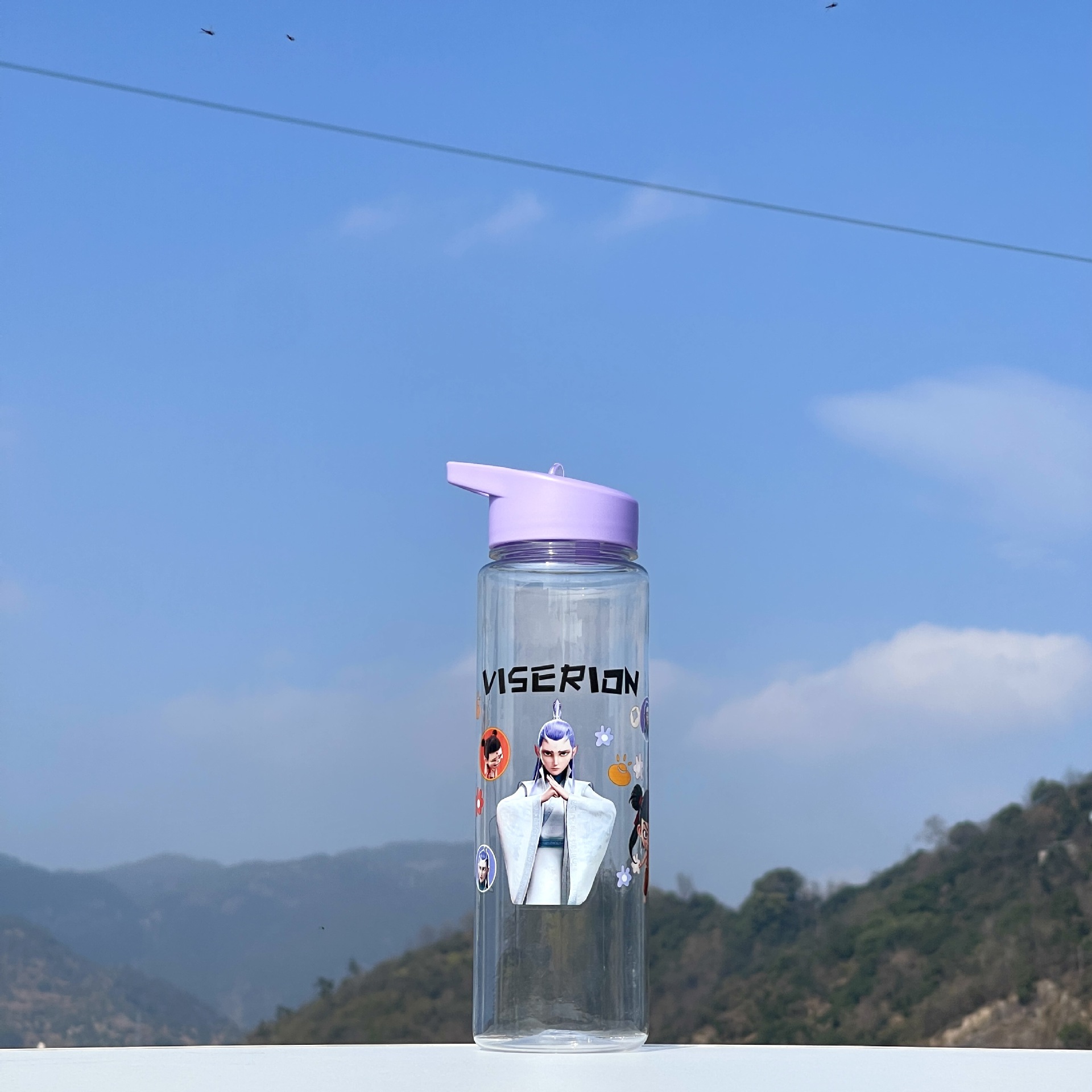 Taza de paja Kapi Barakatong con cierre Taza de mano Taza de plástico para deportes y fitness Taza de agua espacial para hombres y mujeres