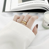 Brand minimalistic ring, accessory, silver 925 sample, Japanese and Korean, simple and elegant design