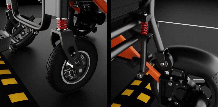 Billion Electric Wheelchair for the Elderly, Intelligent, Fully Automatic, Lightweight and Portable Folding Scooter for the Elderly and Disabled