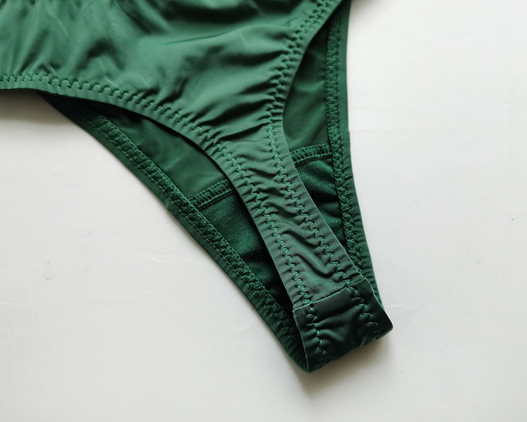 V Shape Solid Color Low Waist Briefs Panties display picture 2