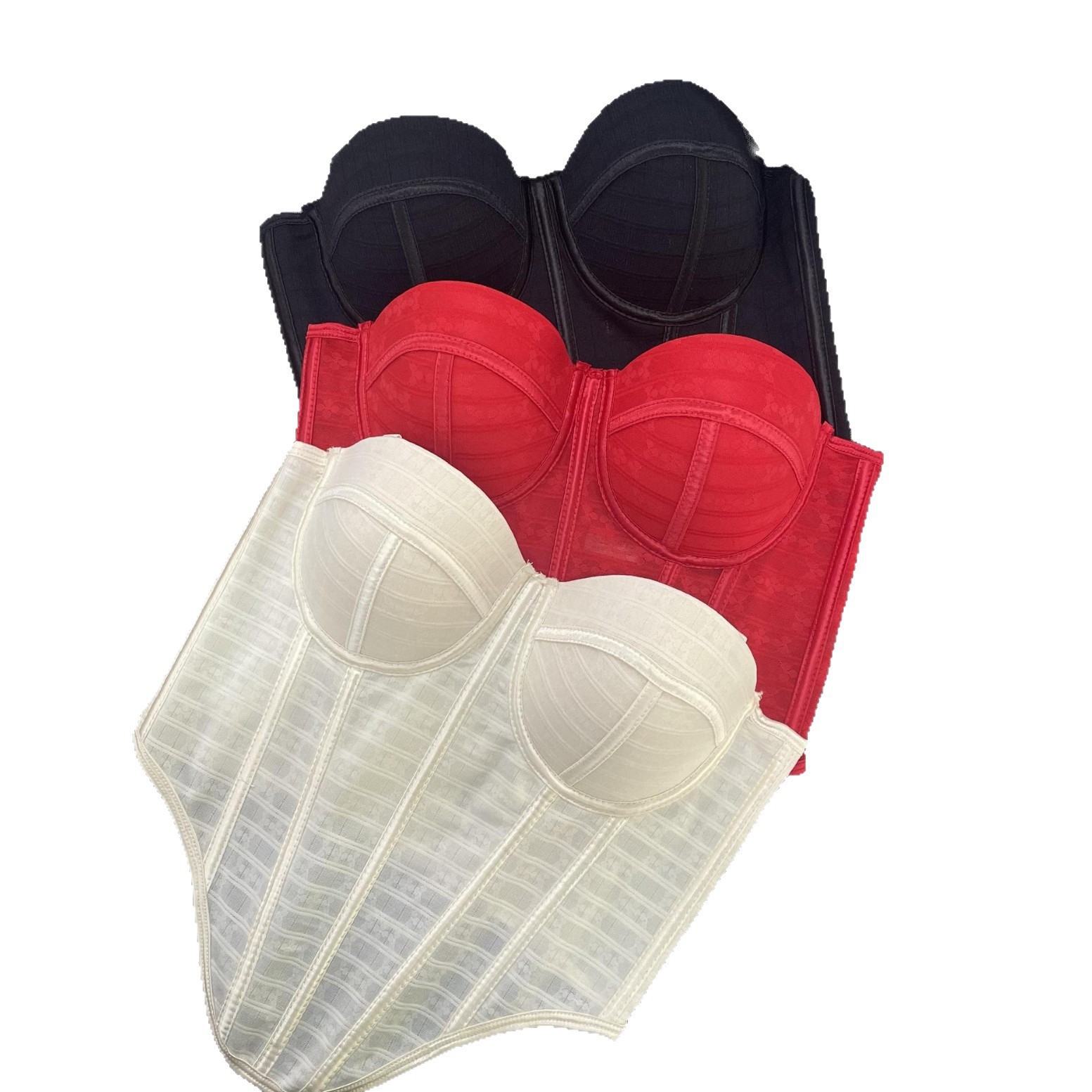 Chica caliente europea y americana tendencia de personalidad callejera de venta caliente irregular cinturón corpiente de hueso de pescado dentro y fuera de ropa interior