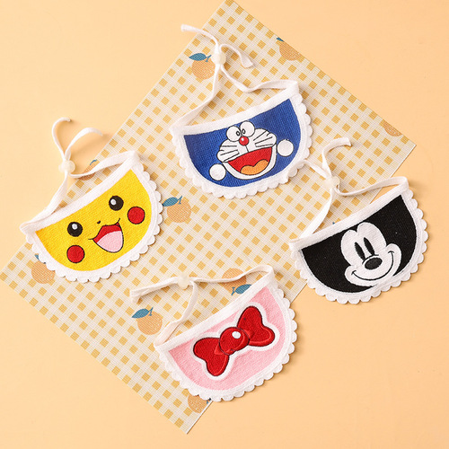 ins Korean version pet drool cloth dog anti-dirty apron pet scarf woven cat clothes pet triangle scarf 