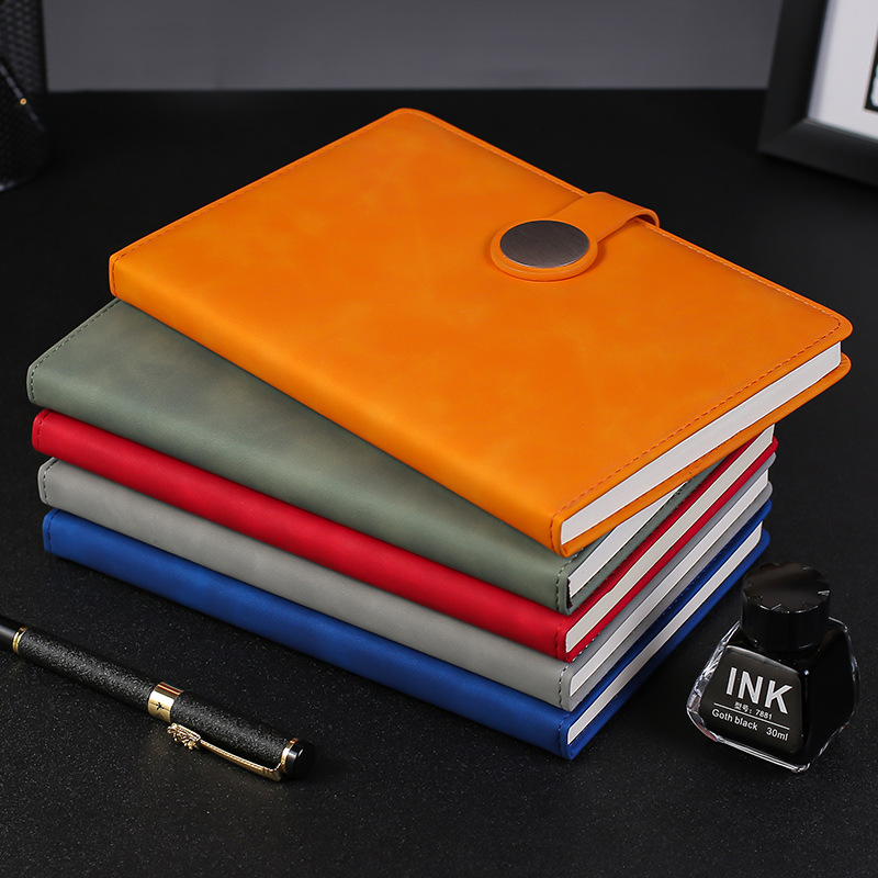 도매 노트북 맞춤형 비즈니스 사무실 회의 노트패드 기업 일기장 두껍게 인쇄된 로고 문구용품