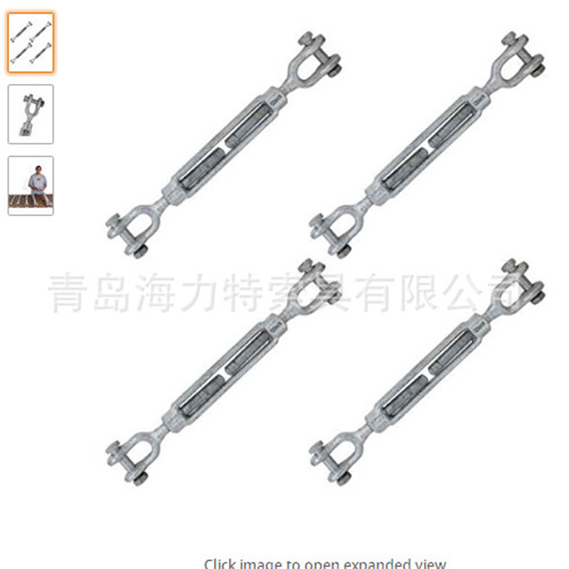 厂家生 产u型锁扣模锻花篮螺栓花篮螺丝美式花兰 链条拉紧器