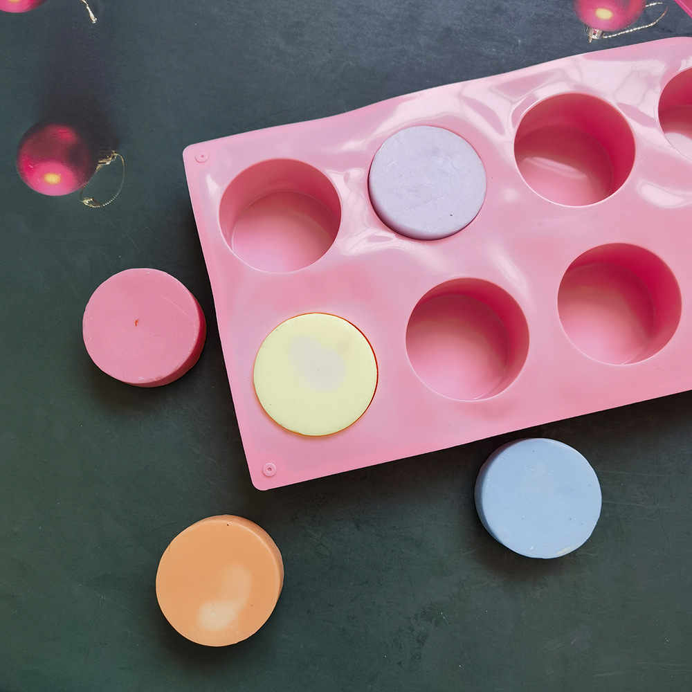 8 molde de pastel cilíndrico 34 molde de silicona pastel helado pudín molde de postre jabón utensilios
