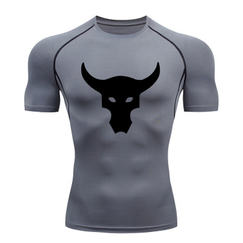 Quick dry sports base breathable elastic T-shirt for gym for…