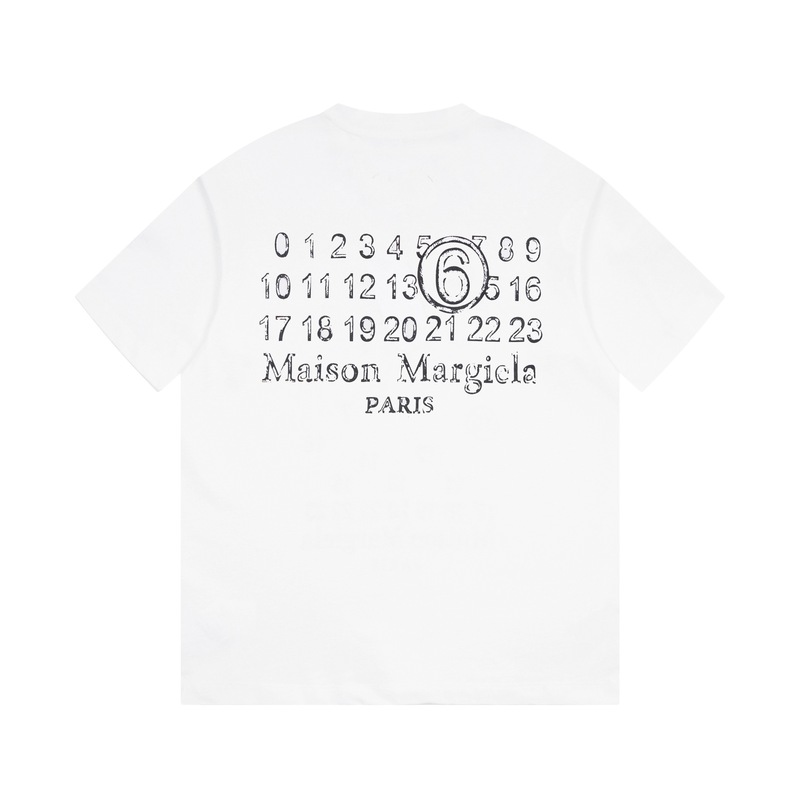 マギラスタイルMM6半袖連名金破れ穴刺繍小衆ゆるい男女tシャツmalsonmarglela|undefined
