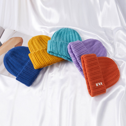 Knitted Wool Beanie for Girls Autumn and Winter Korean Style Versatile Casual Winter Sweet and Cute Trendy Korean INS Men's Cold Hat