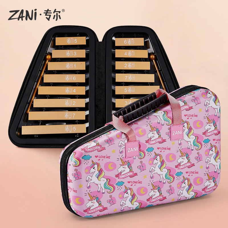 Zani小鐘琴16音児童アルミ琴は初めて手を打って琴を鳴らします。携帯型啓蒙打楽器です。|undefined