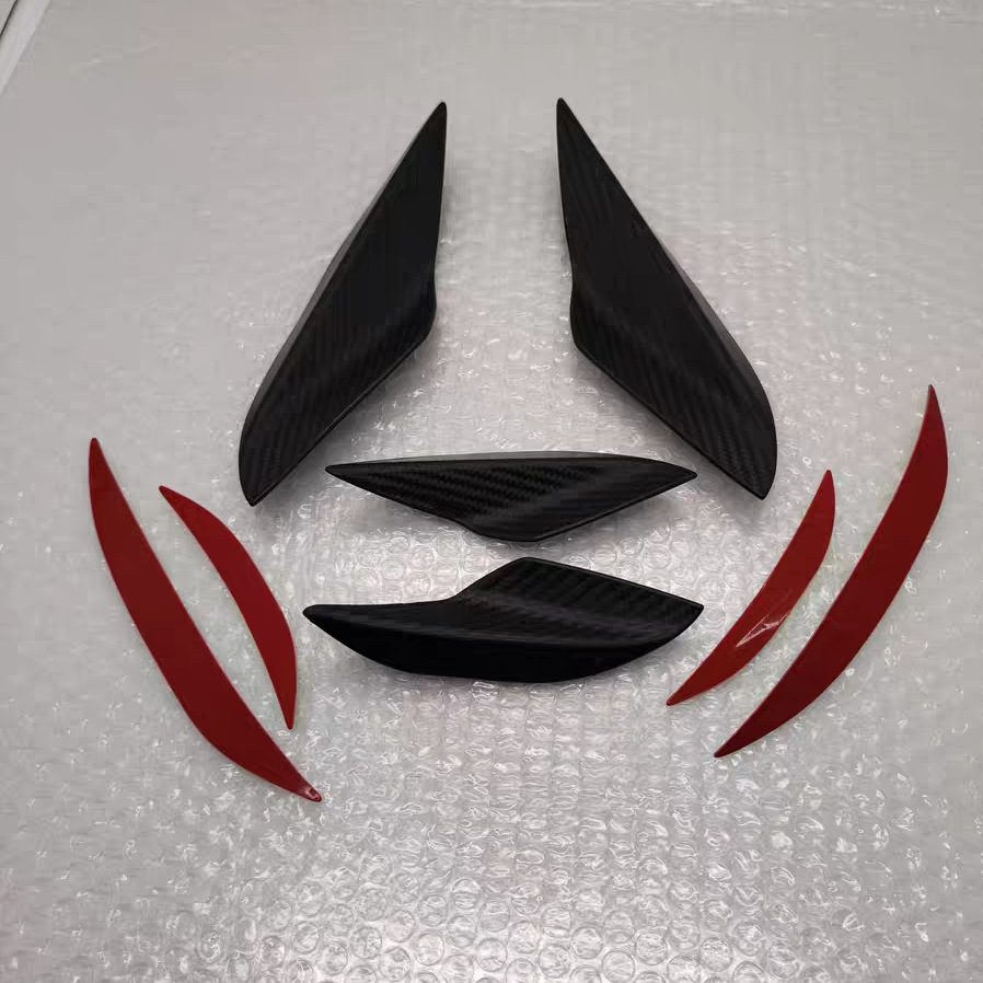 Universal – Universal car wind Fixed wind wing - set-carbon-pattern-4-pieces