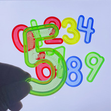 7.5cm透明数字玩具10只 婴幼儿早教益智科教玩具 数字图形 厂家直