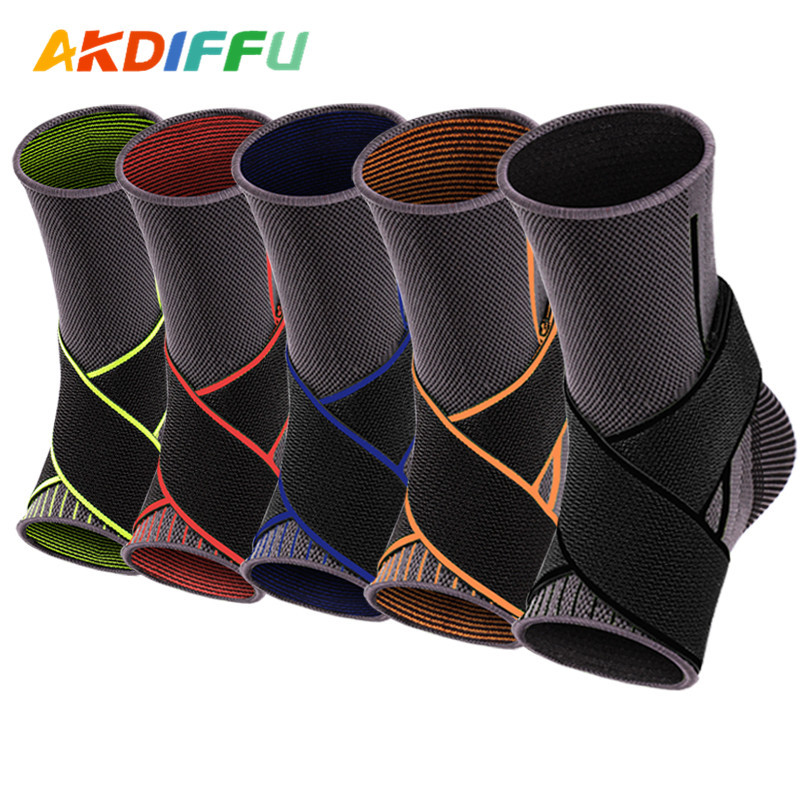 Fábrica al por mayor equipo de protección deportiva protección del pie deportes protección del tobillo correa de presión protección del tobillo cesta del pie Voleibol de punto protección del tobillo