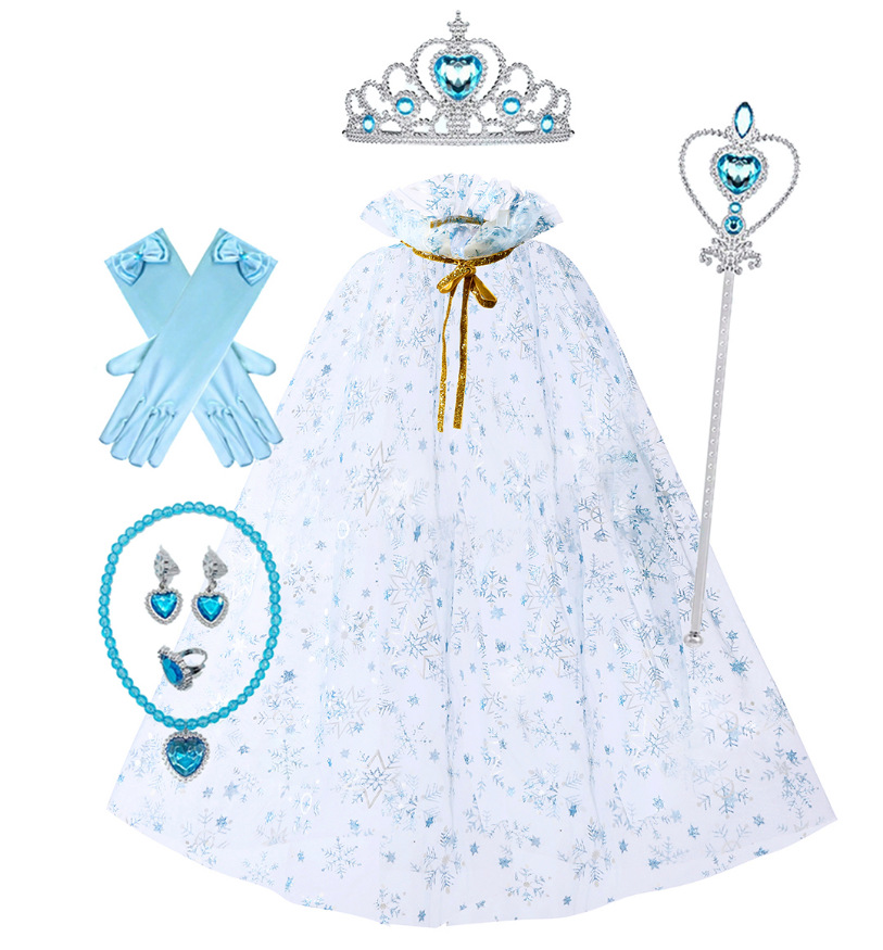 블루 눈송이 + 왕관 세트
