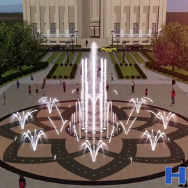 喷泉水景;水底灯