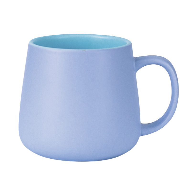 Transfronterizo de Amazon taza blanca taza de alto aspecto creativo Oficina taza de café pareja taza de agua Taza de cerámica