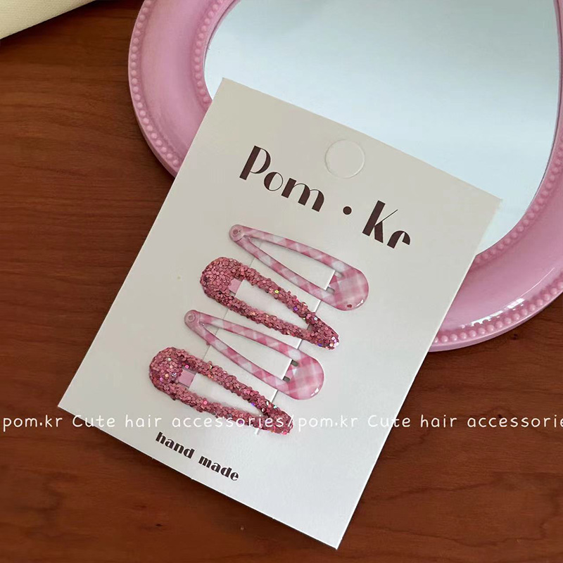 Pinzas BB infantiles con lentejuelas – colores vibrantes, para flequillo/cabello fino