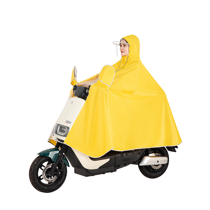 Impermeable coche eléctrico motocicleta poncho Individual Doble hombres y mujeres extra grande batería coche largo cuerpo completo poncho a prueba de lluvia