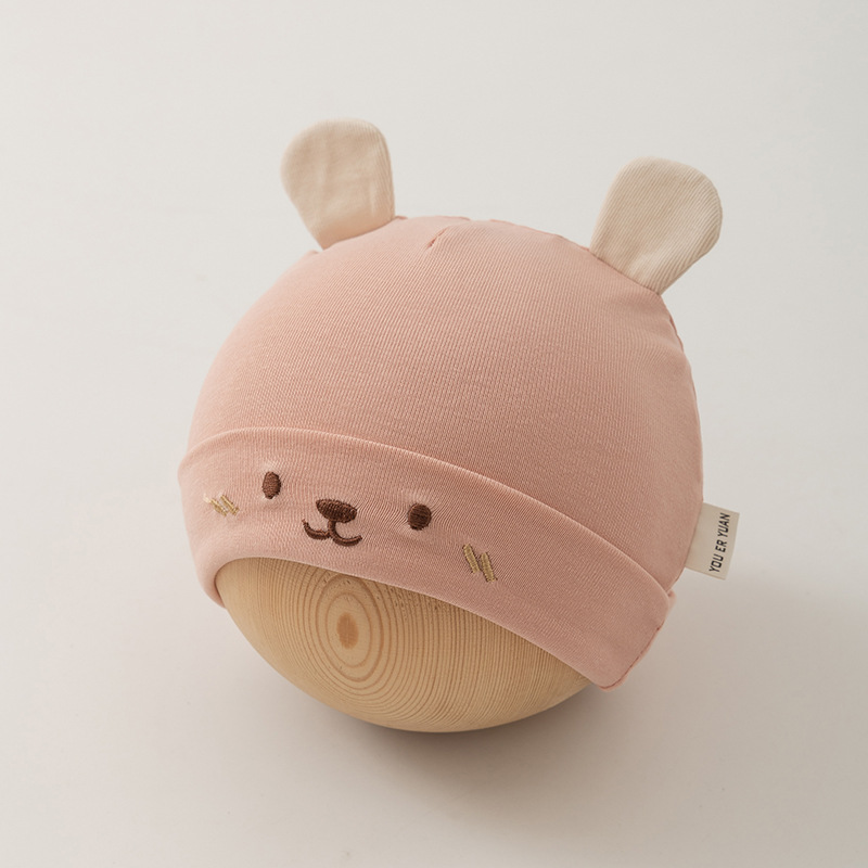 Bebés pequeños bonitos osos orejas sombreros recién nacidos 0 - 6 meses bebés varones otoño gorras delgadas para oídos de bebé