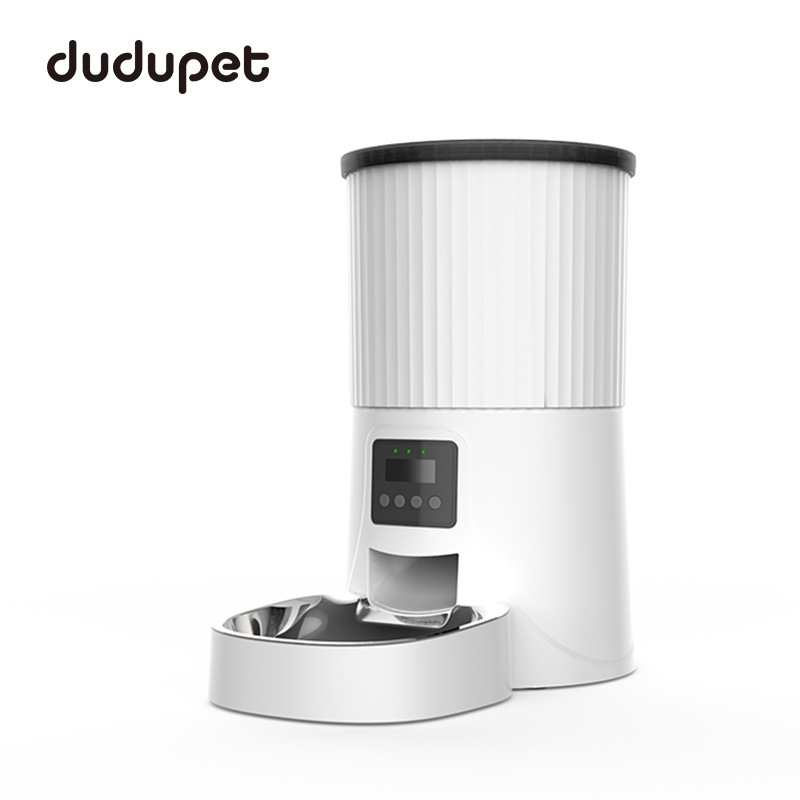 跨境新款宠物智能喂食器APP控制科学喂养猫咪WIFI智能自动投食器