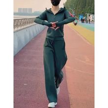 休闲运动套装女春秋2025新款时尚洋气减龄宽松跑步运动服两件套潮